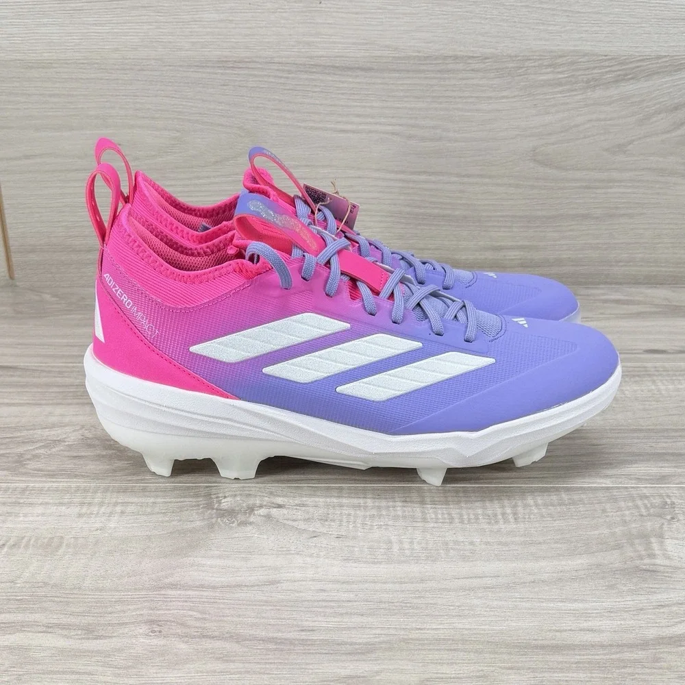 Adidas Adizero TPU Baseball Cleats Men's 11.5 Candy Pink Purple  nby JR7828